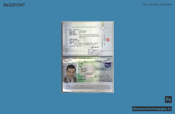 Beispielansicht des bangladeschischen Reisepasses 2013-2019